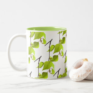 Green leaf Office Home Personalize Destiny'S Two-Tone Coffee Mug