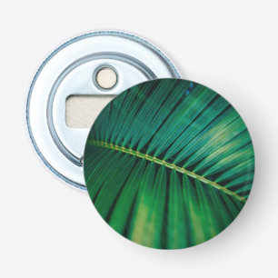 Green Leaf Palm Frond Tropical Nature Photo Bottle Opener