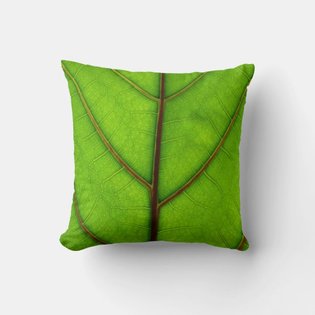 Green Leaf Pillow (Front)