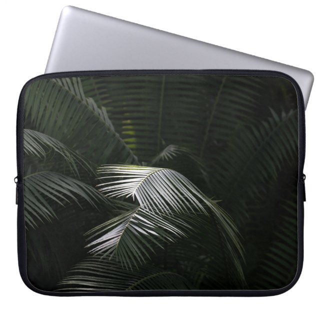 GREEN LEAF PLANT LAPTOP SLEEVE (Front)