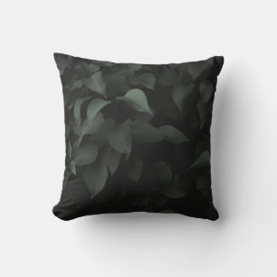 GREEN LEAF PLANT THROW PILLOW