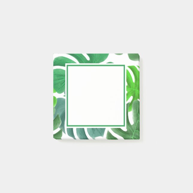 Green Leaf Post Its Post-it Notes (Front)