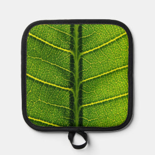 Green leaf pot holder