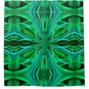 Green Leaf Shower Curtain