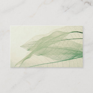 green leaf skeletons business card