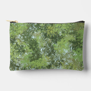 Green Leaf Trees With Blue Sky Peaking Through Art Accessory Pouch