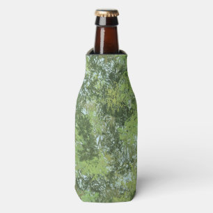 Green Leaf Trees With Blue Sky Peaking Through Art Bottle Cooler