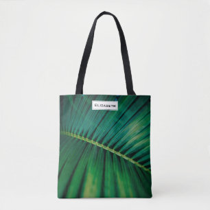 Green Leaf Tropical Forest Nature Photo Tote Bag