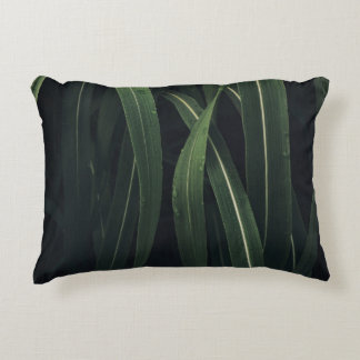 GREEN-LEAFED PLANT ACCENT PILLOW