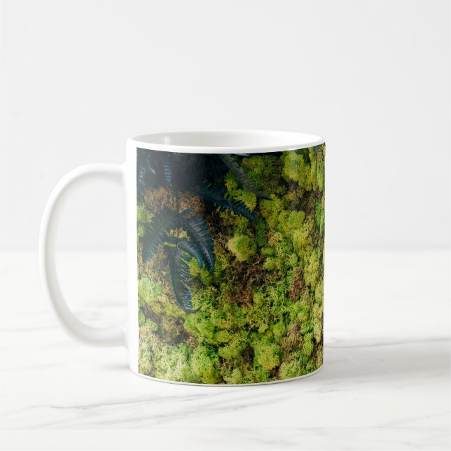 Green leafed plants coffee mug (Left)