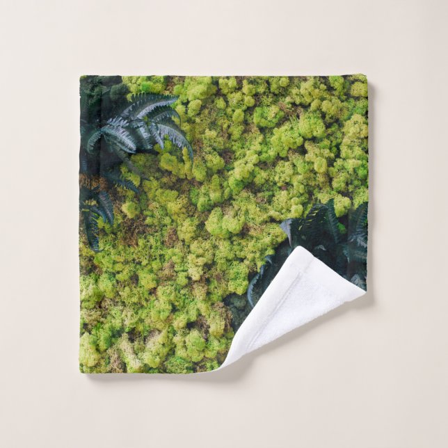 Green leafed plants wash cloth (Wash Cloth)