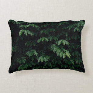 GREEN-LEAFED TREE ACCENT PILLOW