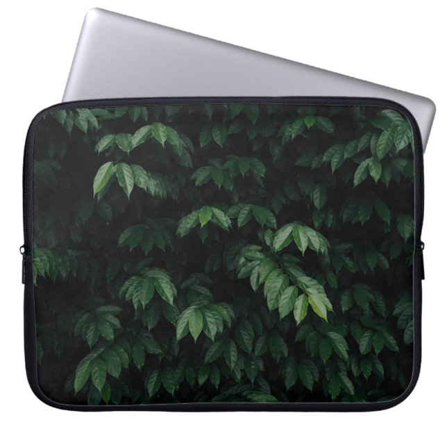 GREEN-LEAFED TREE LAPTOP SLEEVE (Front)