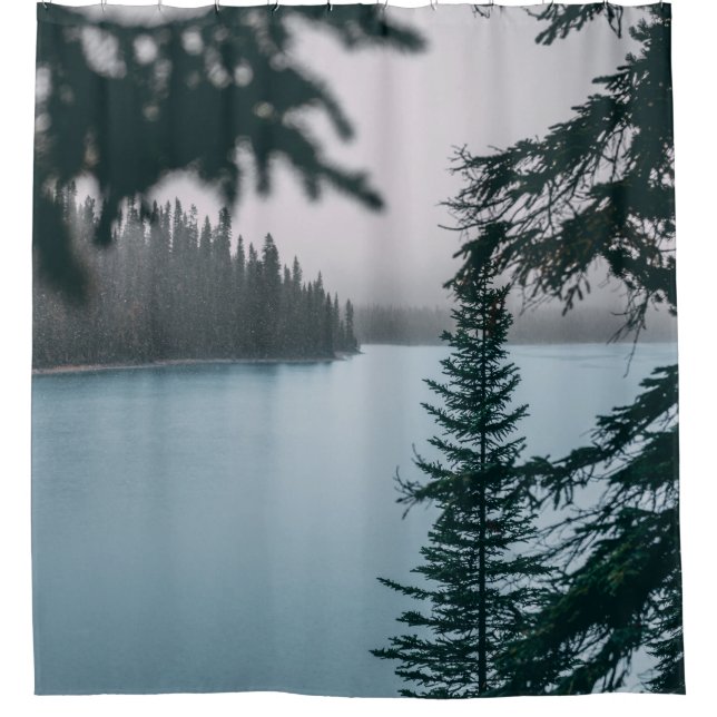 GREEN-LEAFED TREE NEAR BODY OF WATER (Front)