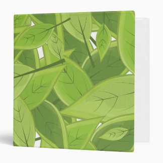Green Leafs Pattern Binder