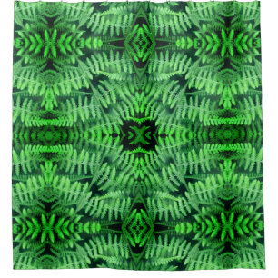 Green Leafy Ferns Abstract