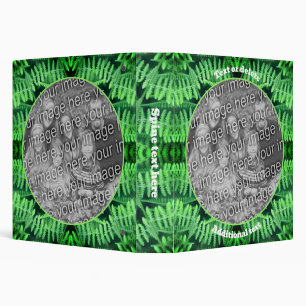Green Leafy Ferns Frame Create Your Own Photo     Binder