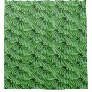 Green Leafy Ferns Nature Pattern