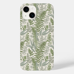 Green Leafy Garden Floral Pattern Case-Mate iPhone 14 Case