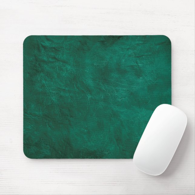 Green Leather  Mouse Pad (With Mouse)