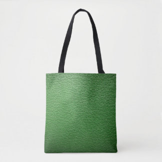 Green Leatherette: Textured Background. Tote Bag