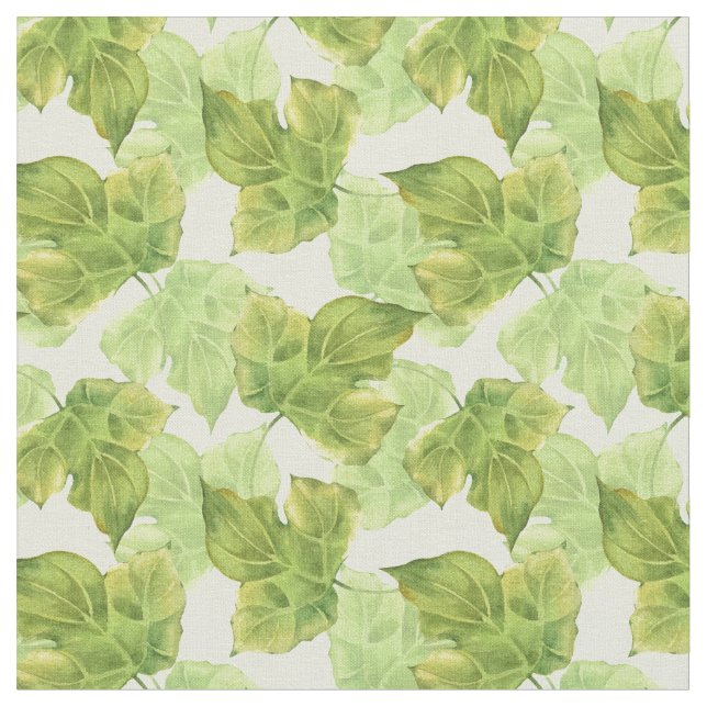 Green leaves 2 fabric (Close Up)