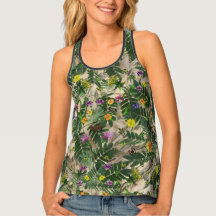 Green Leaves and Florals