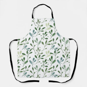 Green leaves apron