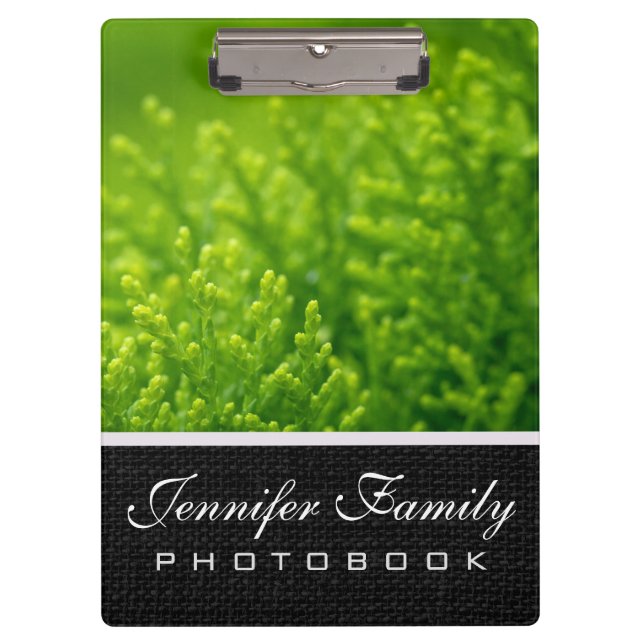 Green leaves background clipboard (Front)