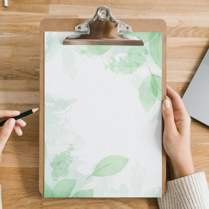 Green Leaves Botanical Notepad