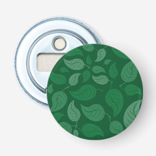 Green leaves bottle opener