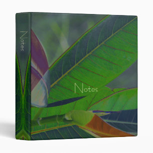 Green Leaves Close-Up Binder