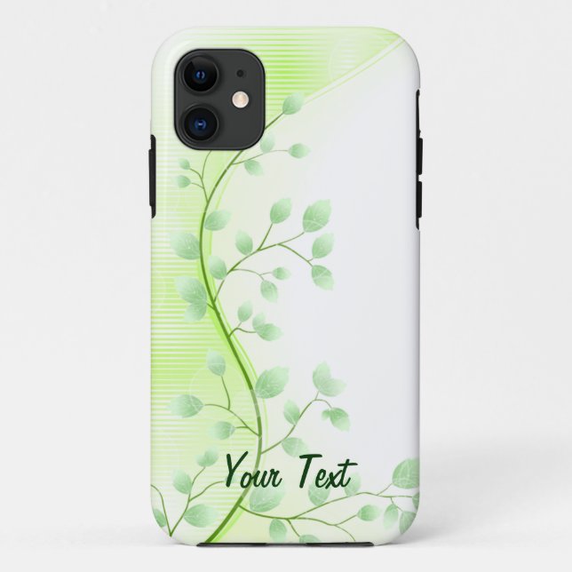 Green Leaves - Customize Case-Mate iPhone Case (Back)