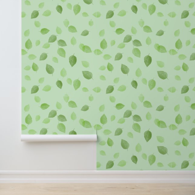 Green Leaves Design Wallpaper (Application)