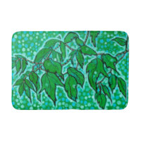 Green Leaves Floral Art Markers Sketch Postcard