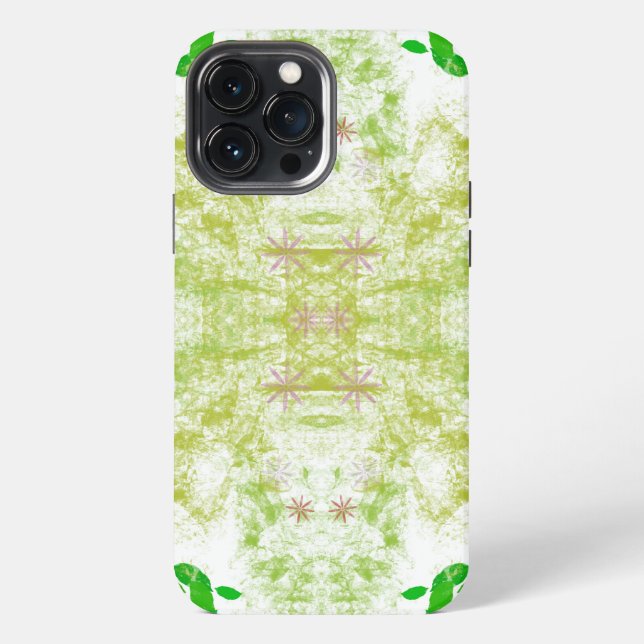 Green  Leaves iPhone case (Back)