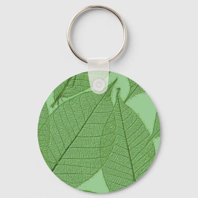 Green Leaves Keychain (Front)