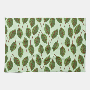 Green Leaves Kitchen Towel