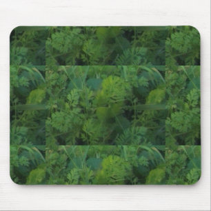 Green Leaves Mouse Pad