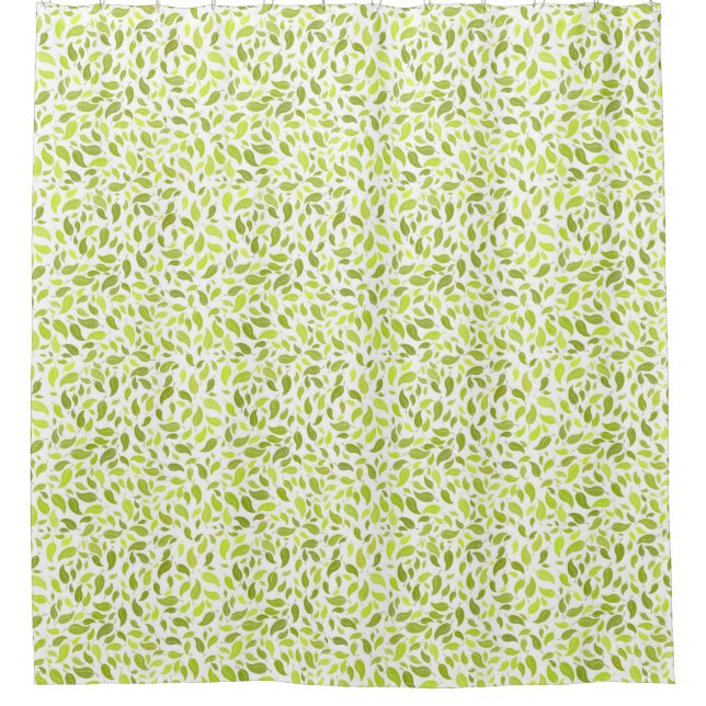 Green Leaves Nature Print, Plant Leaf Pattern (Front)