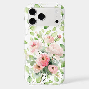 Green Leaves Pink Ranunculus Flowers