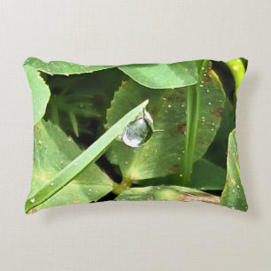 Green Leaves Romania - Botanical Foliage Wall Art Accent Pillow