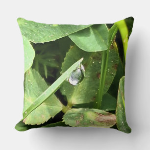 Green Leaves Romania - Botanical Foliage Wall Art Throw Pillow