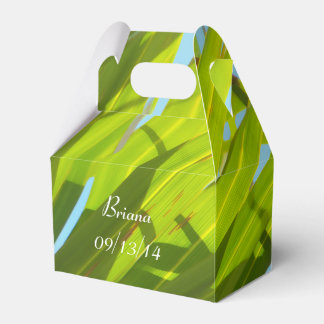 Green Leaves, Sunlight and Blue Sky Favor Box