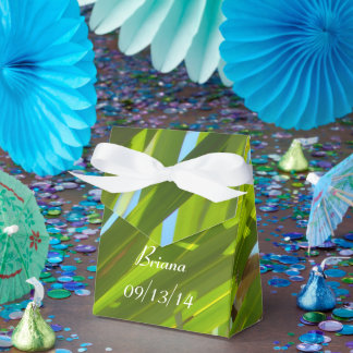 Green Leaves, Sunlight and Blue Sky Favor Box