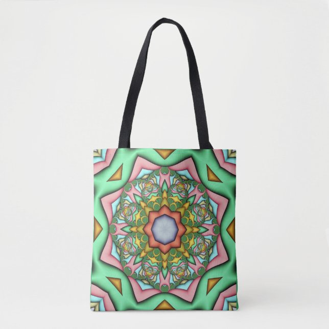 green leaves tote bag (Front)