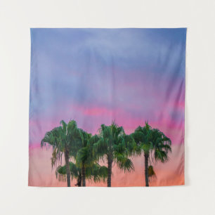 Green leaves tree under blue sky during golden hou tapestry