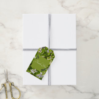 Green Leaves Wedding Gift Tag