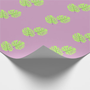 Green Leaves Wrapping Paper