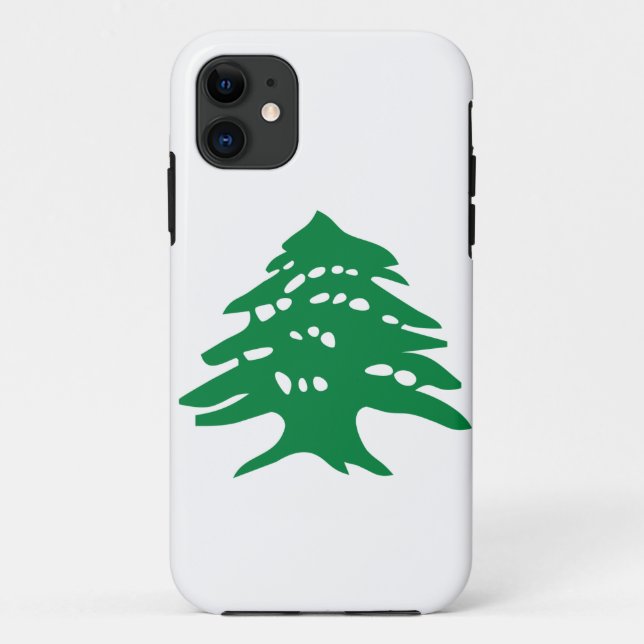 Green Lebanon Cedar Tree Case-Mate iPhone Case (Back)